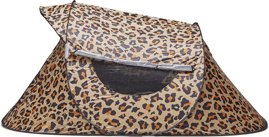Oh Crabb pop up tent - festival tent - speeltent - ruime 2/3 persoons tent - 215x253 cm - panter, jungle - lichtgewicht - festival, camping en kindertent — afbeelding 2