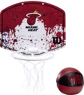 Wilson NBA Team Miami Heat Mini Hoop WTBA1302MIA, Mixte, Rouge, Panneaux de Basketball, Taille : Taille unique