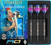 RED DRAGON - Peter Wright Snakebite Euro 11 Element: Steeltip Tungsten Dartpijlen Professioneel - 24 gram