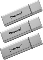 (Intenso) Alu Line USB-stick - 16GB - USB 2.0 - zilver - 3-PACK