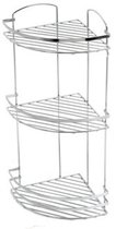 Plieger Solid Doucherek - Hoekplanchet - 3 Laags - Draadmodel - Chroom