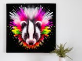 Smell me! kunst - 60x60 centimeter op Canvas | Foto op Canvas - wanddecoratie