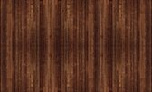 Fotobehang - Vlies Behang - Donkerbruine Houten Planken - 208 x 146 cm