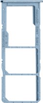 Kaartlade Geschikt voor Samsung A51 2x Nano SIM en Micro SD vervangend blauw