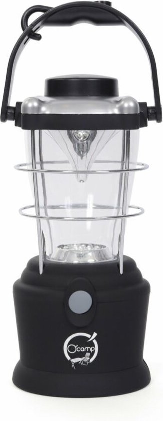 Lumisky Lantaarn wit tuinlicht met houten handvat draadloos op batterij WOODY LED Rotomouled Polyethyleen, ∅ 19xH37 cm