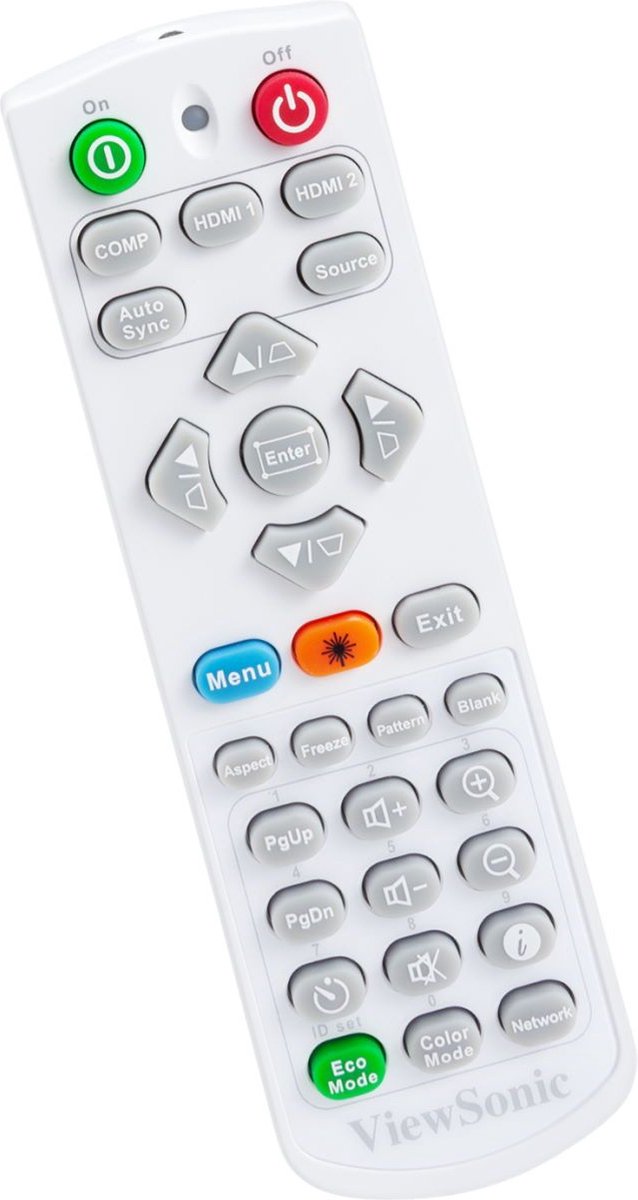 Afstandsbediening geschikt voor de VIEWSONIC PG603X beamer, vervangt A-00010294 / Q-3102