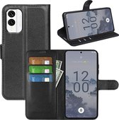 Nokia X30 Hoesje - MobyDefend Kunstleren Wallet Book Case (Sluiting Voorkant) - Zwart - GSM Hoesje - Telefoonhoesje Geschikt Voor Nokia X30