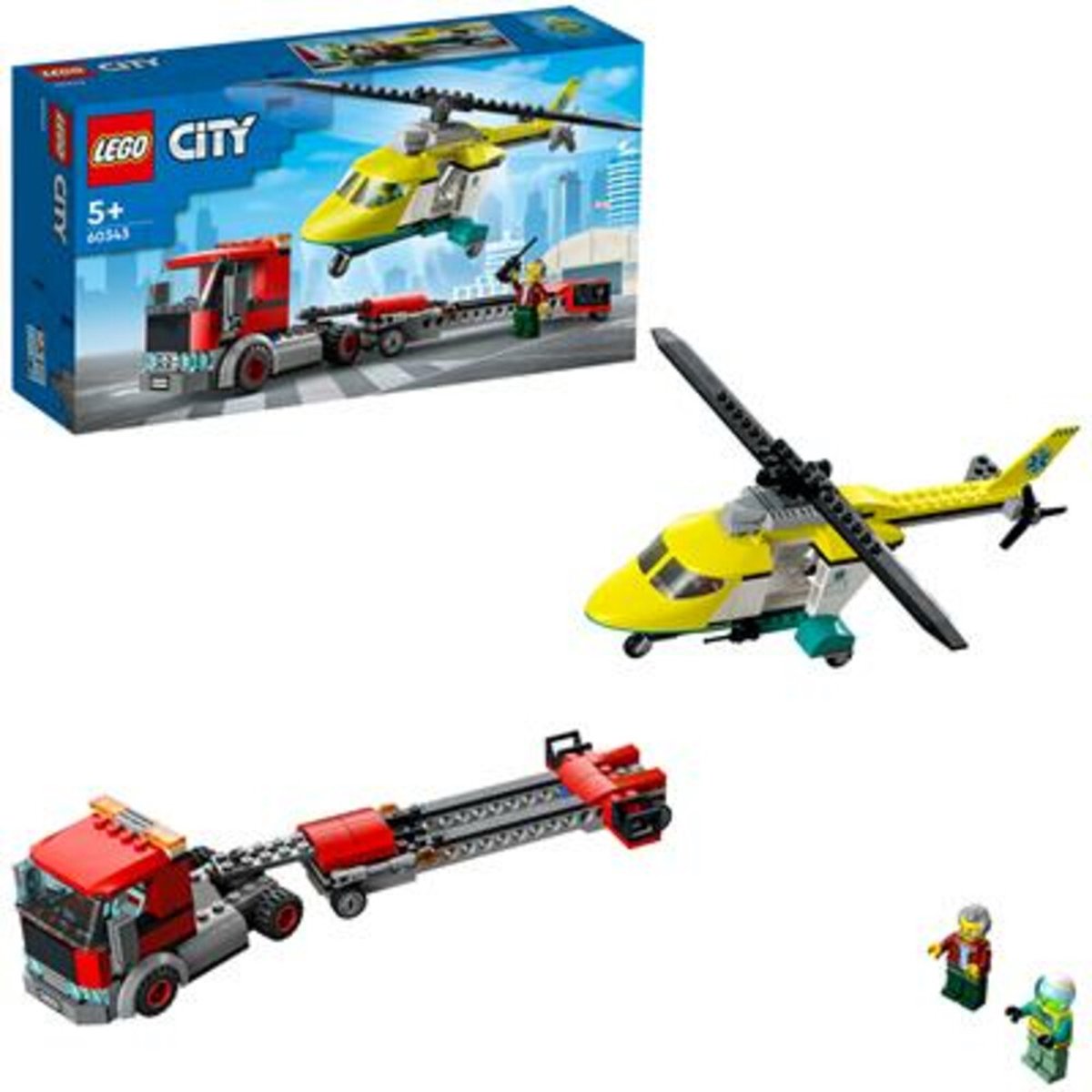 Het koud krijgen Uiterlijk Onveilig LEGO City Reddingshelikopter Transport - 60343 | bol.com