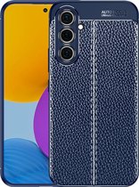 Mobigear Hoesje geschikt voor Samsung Galaxy A54 Telefoonhoesje Flexibel TPU | Mobigear Luxury Backcover | Galaxy A54 Case | Back Cover - Blauw