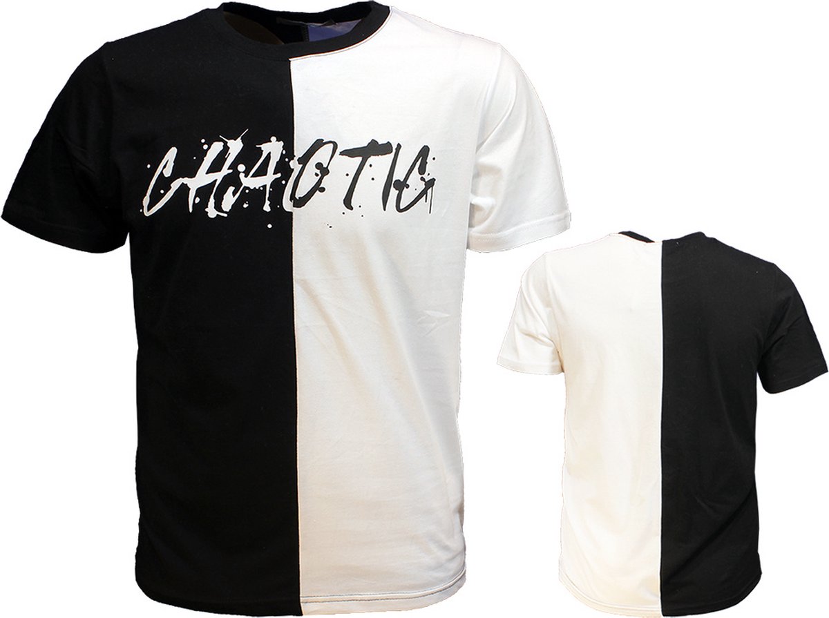 Chaotic Black & White T-Shirt - Officiële Merchandise - XXL