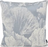 Sierkussen Ginkgo Silver | 45 x 45 cm | Jacquard/Polyester