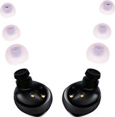 kwmobile 6x cover voor in-ear oortjes geschikt voor Samsung Galaxy Buds 2 - Vervangende oordopjes in lavendel / transparant