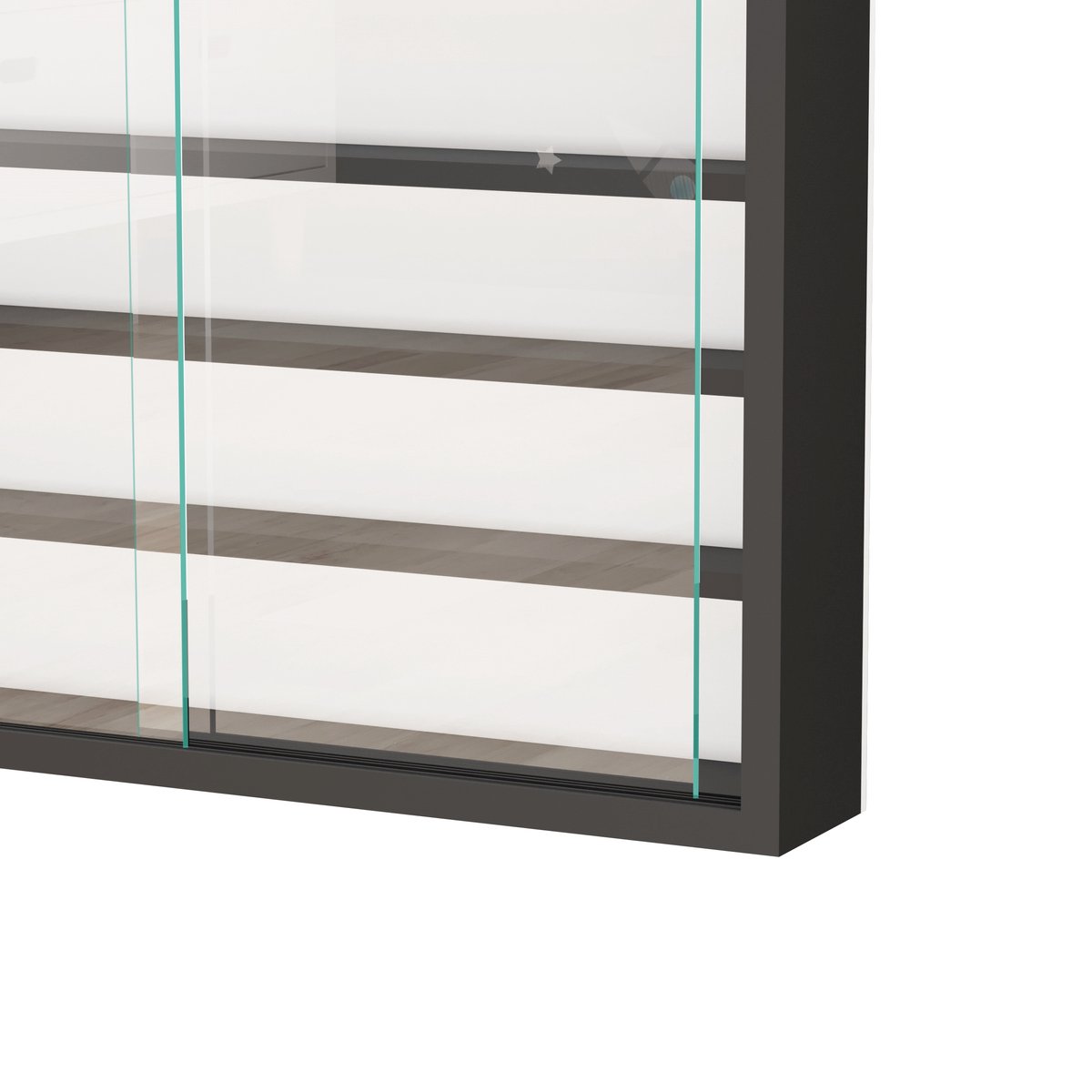 glasplanken 50 cm breed x 4.5 diep - schuifdeuren