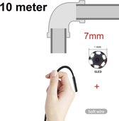 TechU™ Mini Endoscoop met Camera – 10 METER lang – 7mm Diameter Softwire – IP67 Waterdicht – Zachte Kabel met USB Aansluiting