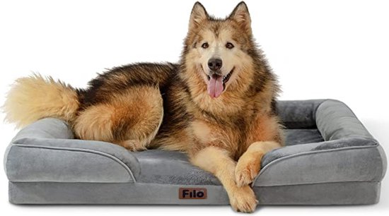 Filo Orthopedische Hondenmand Klein (M 70 x 58) - Wasbaar met Rits - Orthopedisch Hondenkussen - Hondenbed - Honden Mand & Bed – Kussen Hond - Dog Bed - 70 x 55 cm