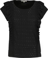 GARCIA Dames T-shirt Zwart - Maat XS