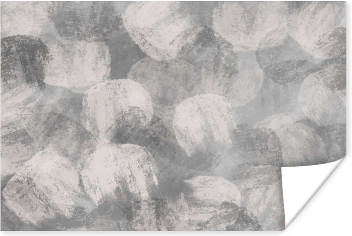 Abstract - Verf - Grijs - Schilderij