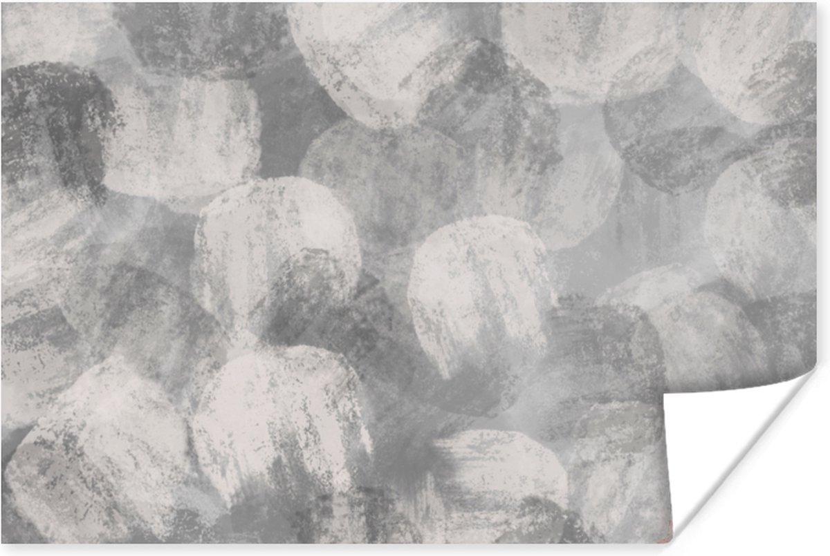 Abstract - Verf - Grijs - Schilderij