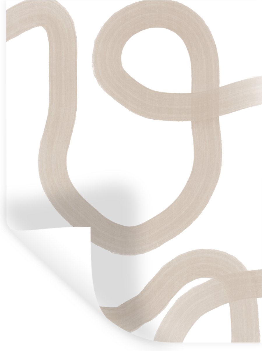 Muurstickers - Sticker Folie - Abstract - Pastel - Design - 60x80 cm - Plakfolie - Muursti