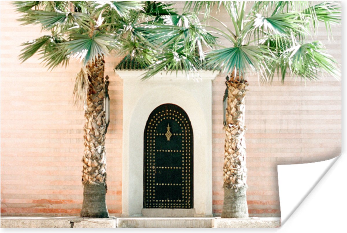 Deur - Marrakesh - Palmboom - Wit - Tropisch