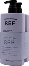 REF Stockholm - Cool Silver Duo Verpakking - 600ml + 600ml - Zilvershampoo