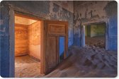 Bureau onderlegger - Muismat - Bureau mat - Deur - Zand - Woestijn - Architectuur - 60x40 cm