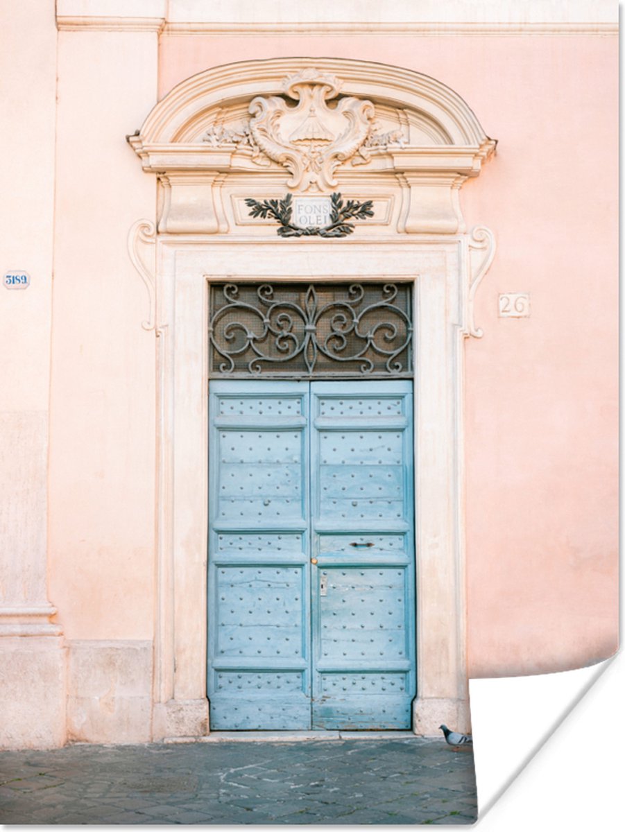 Deur - Rome - Blauw - Architectuur