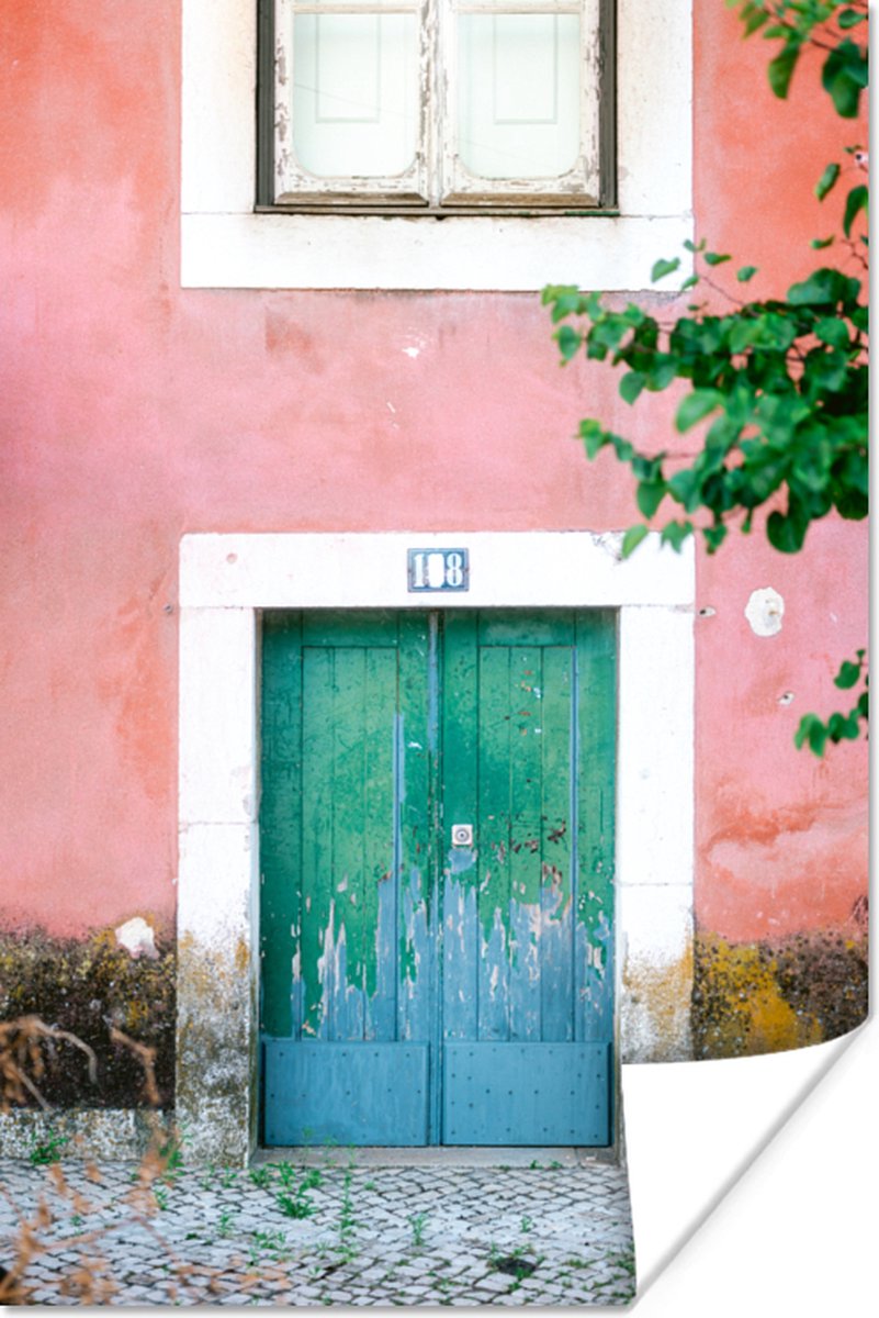 Deur - Groen - Roze - Verf
