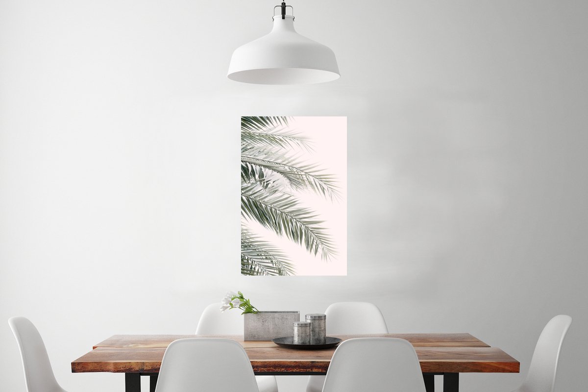 Poster Plant - Groen - Natuur - Wit - 40x60 cm