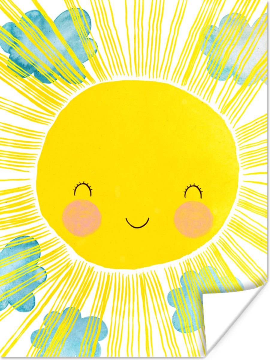 Zon - Geel - Kinderen - Illustratie