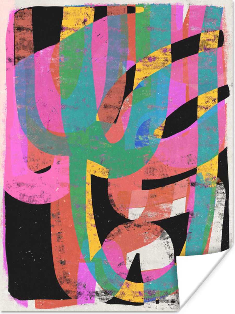 Abstract - Kleuren - Roze - Groen - Kunst