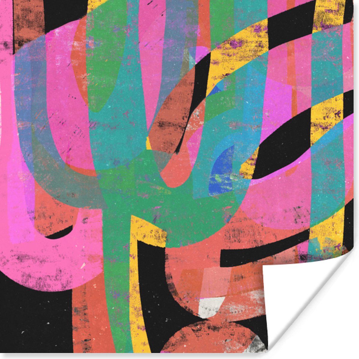 Abstract - Kleuren - Roze - Groen - Kunst