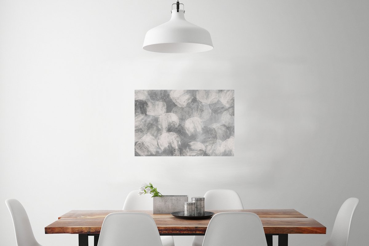 Abstract - Verf - Grijs - Schilderij