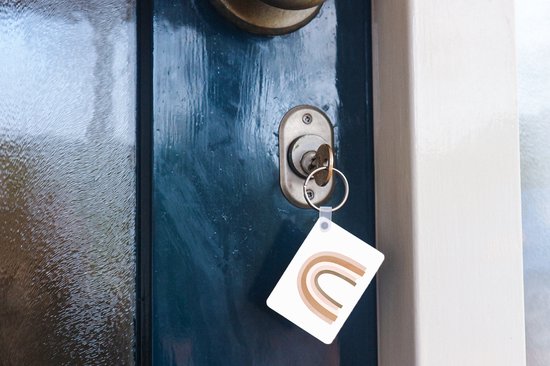 Porte-clés - Abstrait - Art - Arc-en-ciel - Motif - Cadeaux - Plastique