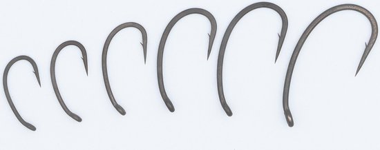 Korda Kurv Shank Haak - Maat 2 - 10 stuks - Mat Zwart van Korda — afbeelding 3
