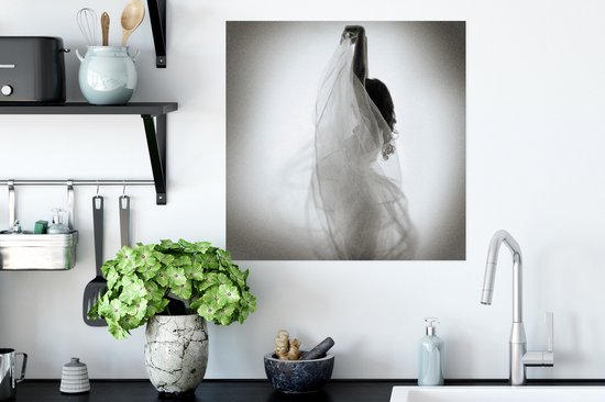 Posters - Femme - Robe - Danse - Zwart et blanc - Posters vintage - 50x50 cm - Affiche murale - Décoration murale