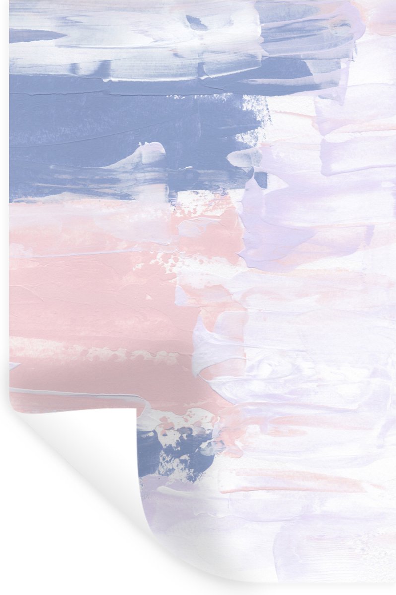 Muurstickers - Sticker Folie - Pastel - Design - Verf - 60x90 cm - Plakfolie - Muursticker
