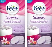 Veet - Recharge Expert Spawax Figue Sucrée et Lys Violet - 2 pcs