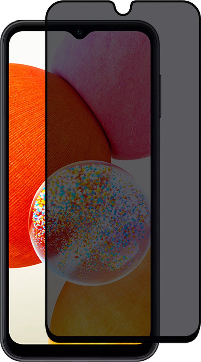 Samsung Galaxy A14 Privacy Screenprotector gehard glas tempered glass