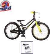 Blaster de vélo pour enfants Volare - 18 pouces - Zwart/ Jaune - Y compris le kit de réparation de pneus WAYS