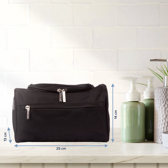 TravelMore de toilette à suspendre avec crochet - Zwart