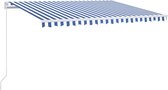 vidaXL-Luifel-handmatig-uittrekbaar-met-LED-400x300-cm-blauw-en-wit
