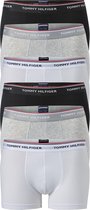 Tommy Hilfiger trunks (2x 3-pack) - heren boxers normale lengte - zwart - wit en grijs -  Maat: M