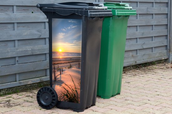 Container sticker Strand - Zee - Duin - Zonsondergang - Landschap - 44x98 cm - Kliko sticker