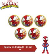 Ballon - Value pack - Spiderman et Friends - 23 cm - 5 pièces