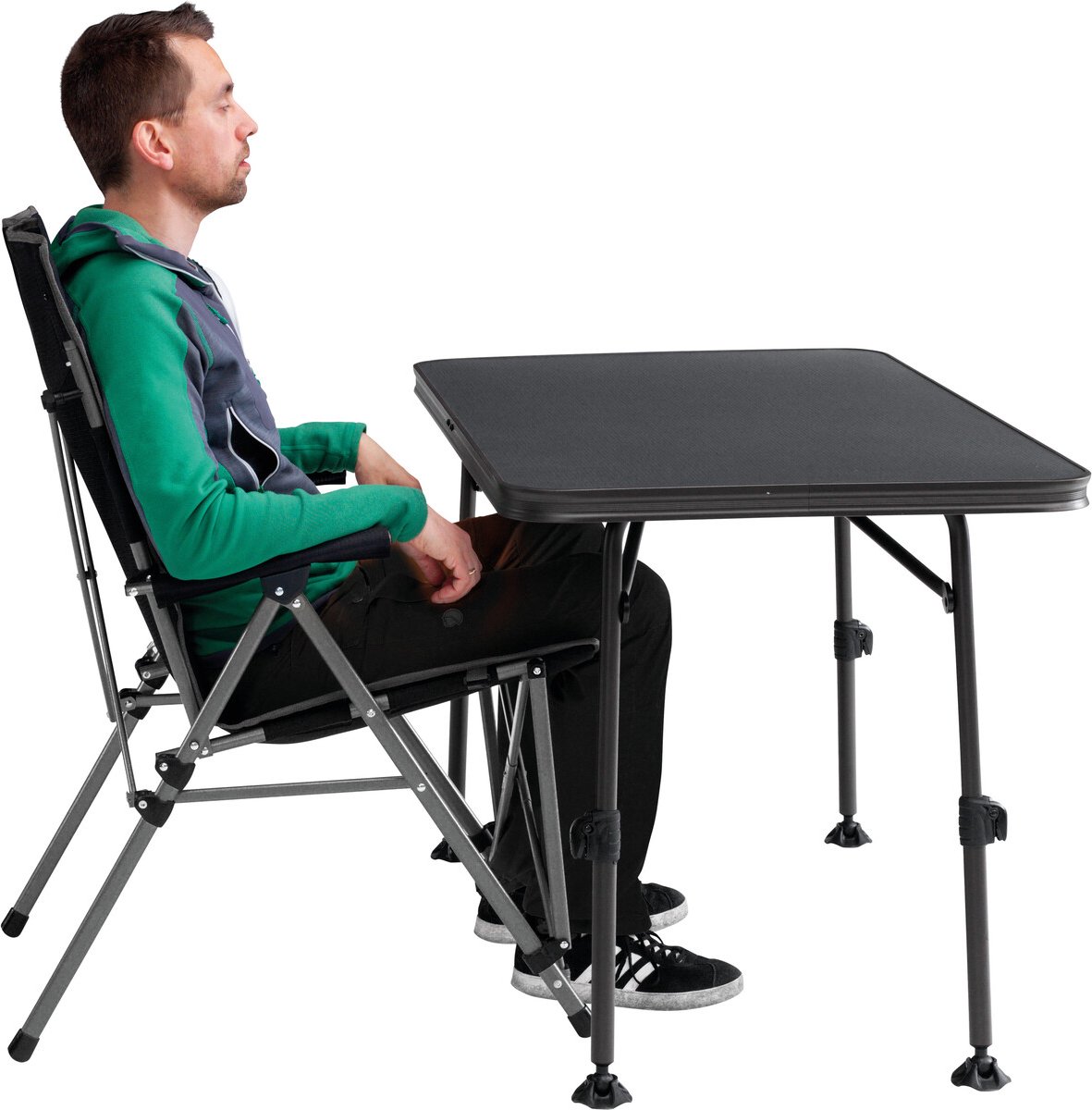 Robens Vanguard Klapstoel - Zwart, Robuust en Comfortabel