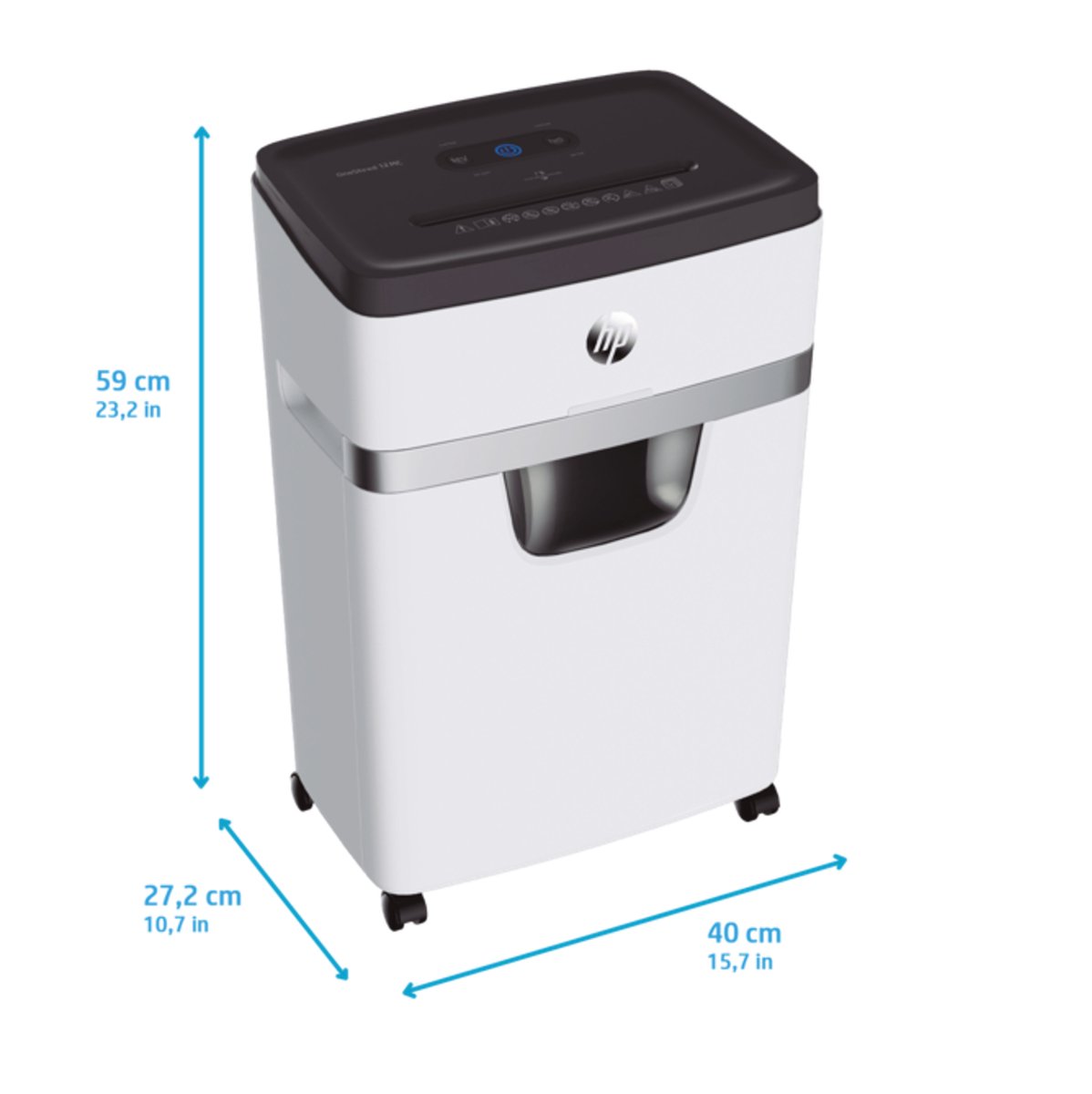 HP OneShred 12MC - Papierversnipperaar Micro Cut 25L thumbnail 7