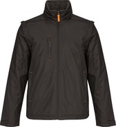 Veste outdoor ' Score' à manches amovibles Kariban Gris Foncé / Orange - S