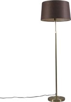 QAZQA Parte - Moderne Vloerlamp | Staande Lamp - 1 lichts - H 1680 mm - Goud/messing - Woonkamer | Slaapkamer | Keuken