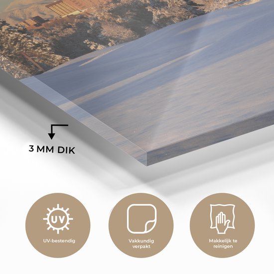 Un Denver enneigé aux États-Unis Plexiglas 60x40 cm - Tirage photo sur Glas (décoration murale en plexiglas)